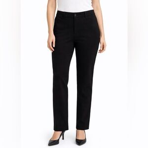 AYR Black Tailored Straight Leg Pants Classic Workwear